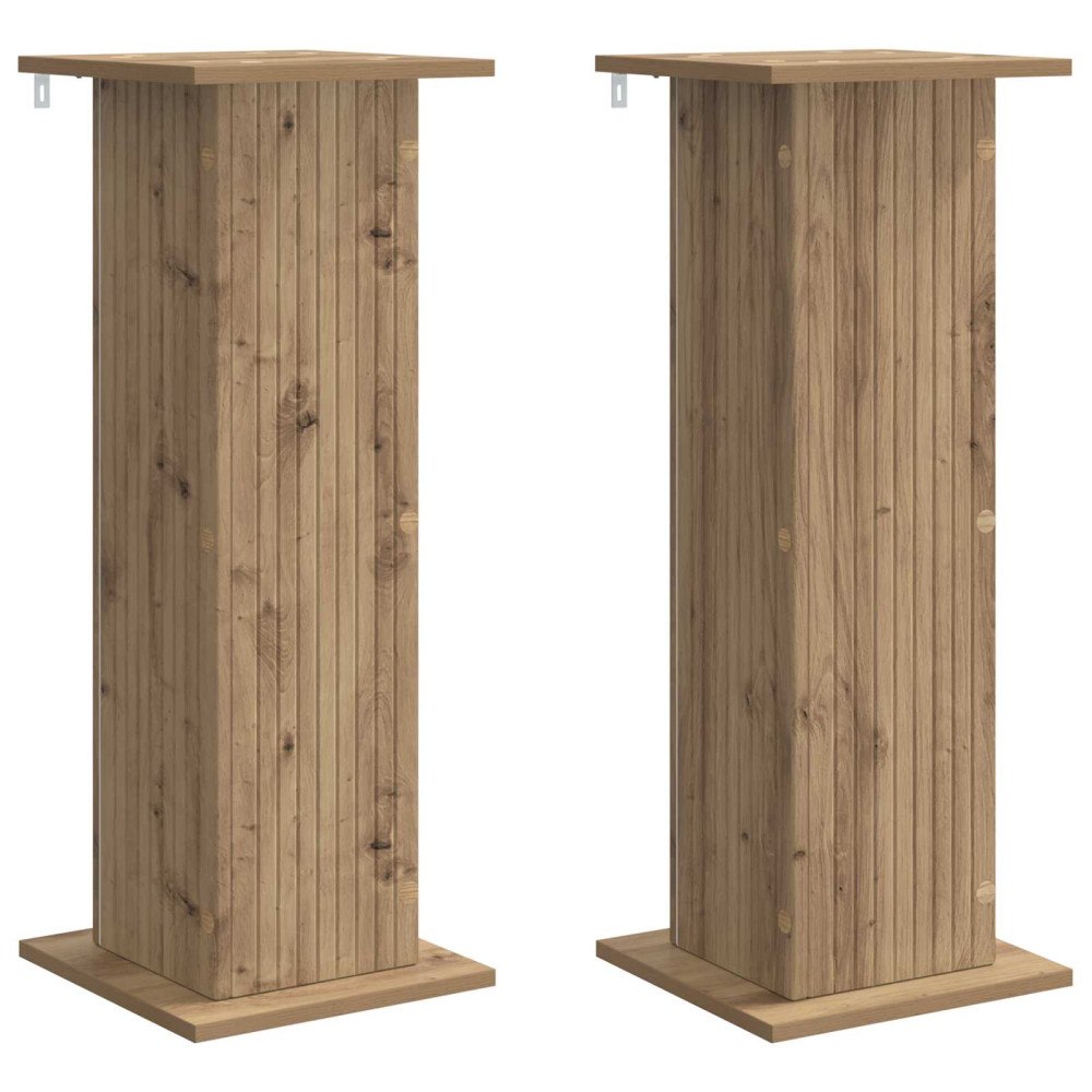 vidaXL Växtställ 2 pcs Artisan-ek 30,5 x 30 x 80,5 cm Konstruerat trä