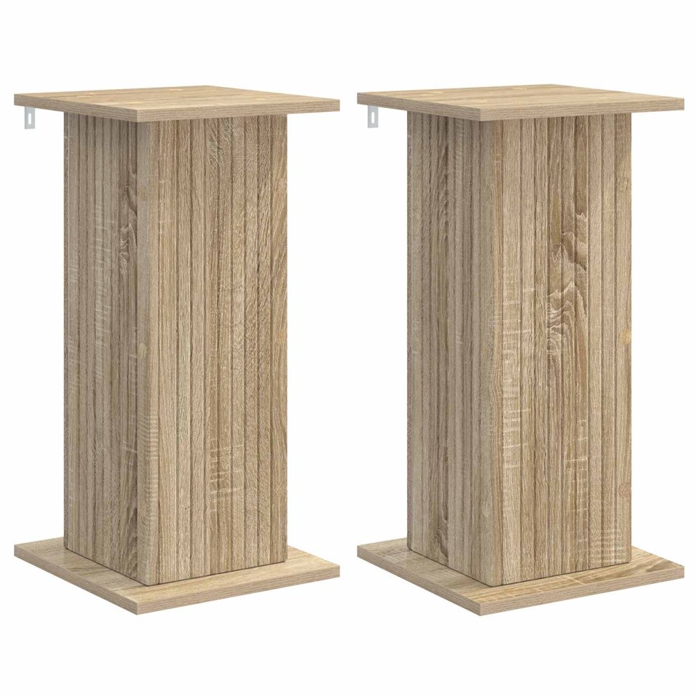 vidaXL Växtställ 2 pcs Sonoma-ek 30,5 x 30 x 60,5 cm Konstruerat trä
