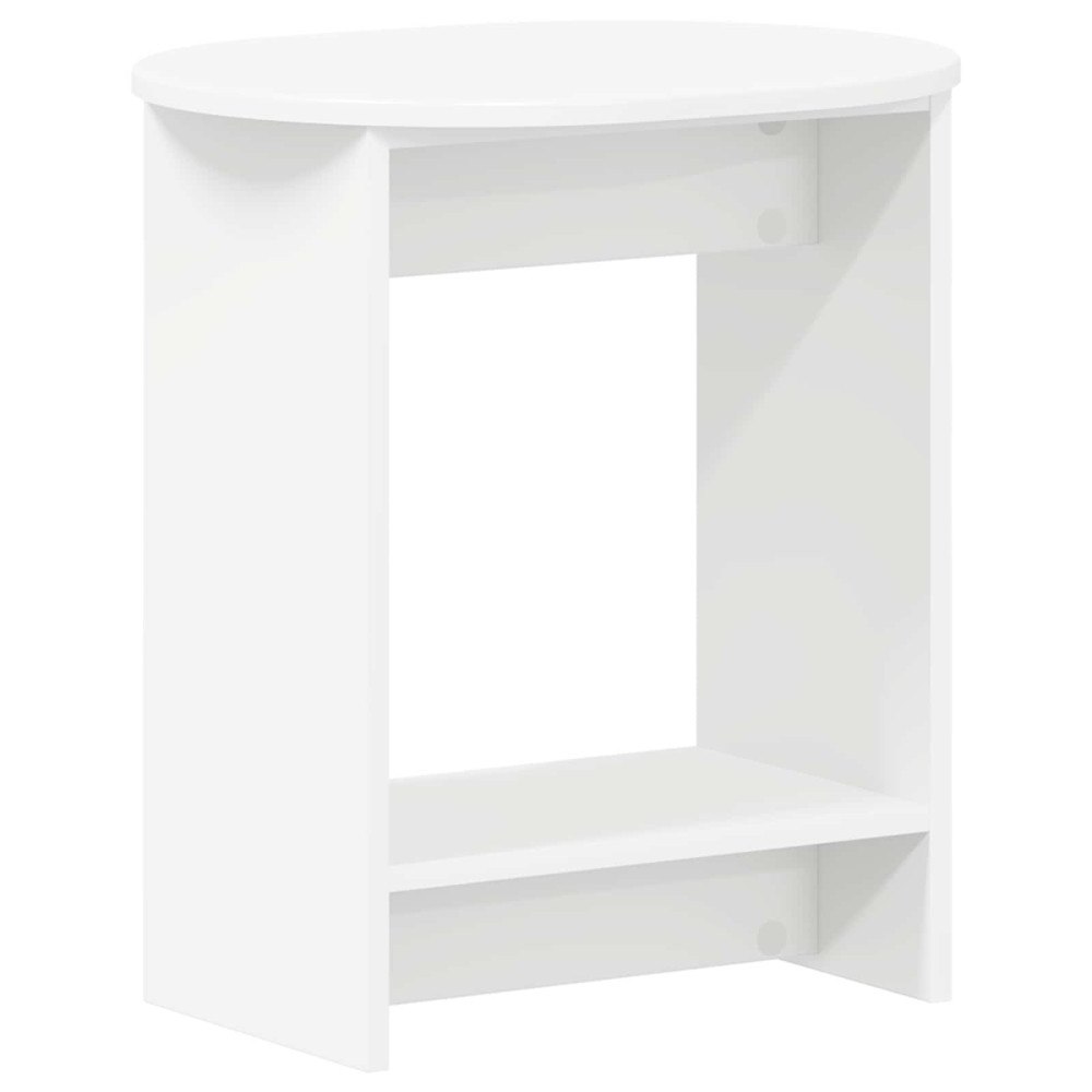 vidaXL Sidobord Vit 50 x 39,5 x 55 cm Konstruerat trä
