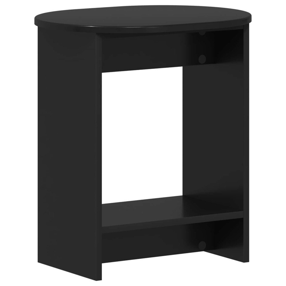 vidaXL Sidobord Svart 50 x 39,5 x 55 cm Konstruerat trä