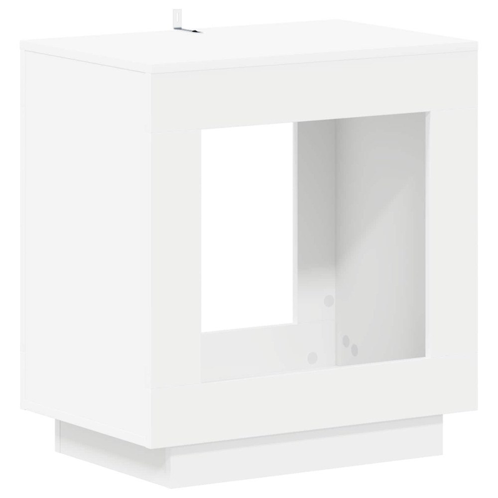 vidaXL Sidobord Vit 60 x 40 x 65 cm Konstruerat trä