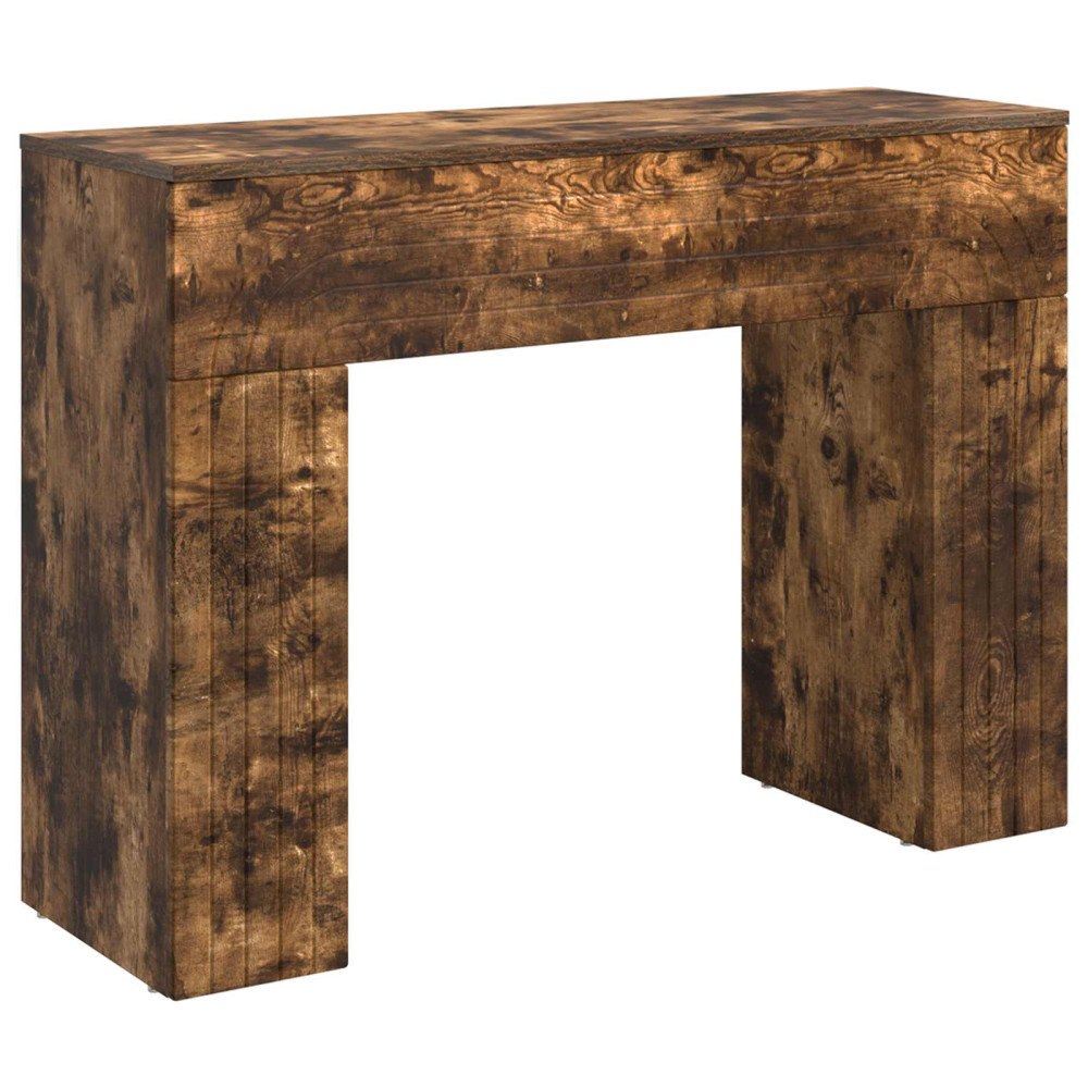vidaXL Kaffeebord Rökt ek 102 x 35 x 75 cm Konstruerat trä