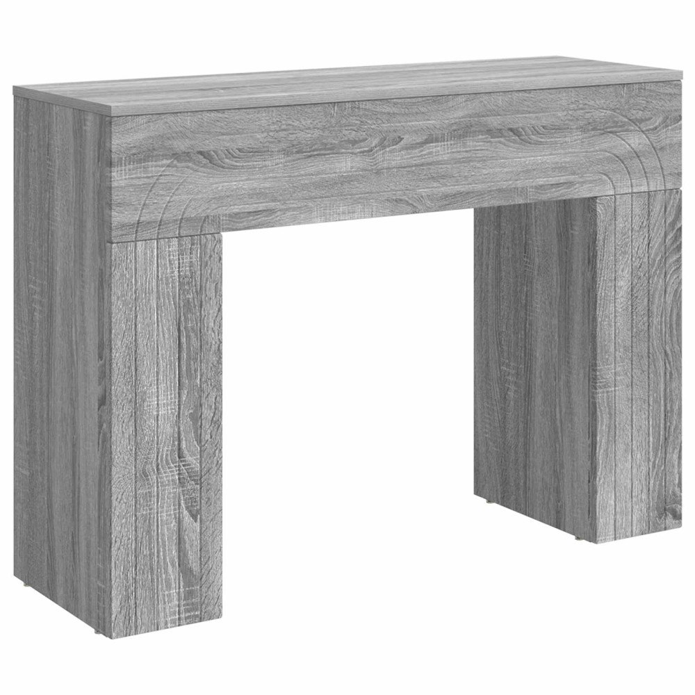 vidaXL Kaffeebord Grå sonoma-ek 102 x 35 x 75 cm Konstruerat trä
