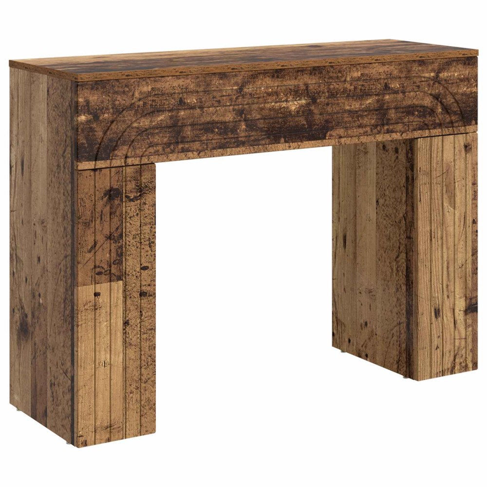 vidaXL Kaffeebord Gammalt trä 102 x 35 x 75 cm Konstruerat trä