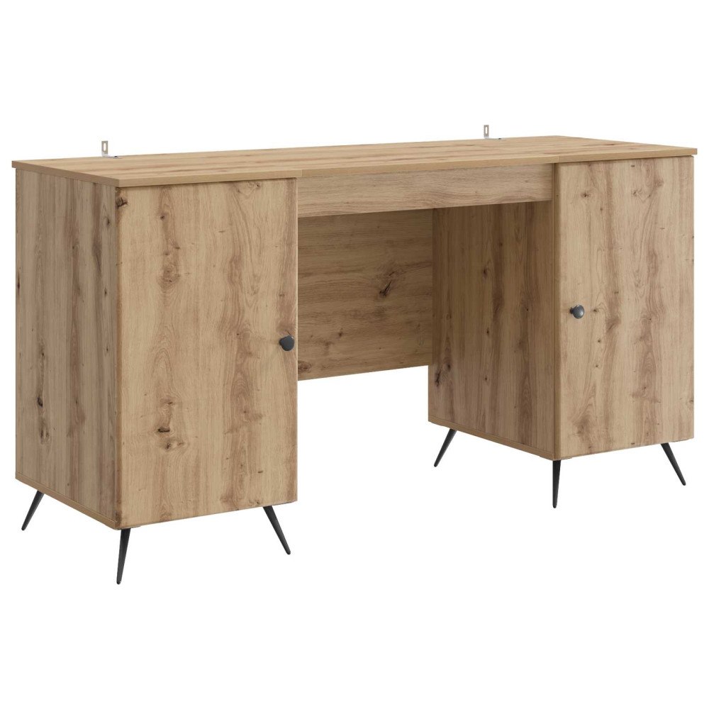 vidaXL Skrivbord Artisan-ek Konstruerat trä 142,5 x 50 x 75 cm