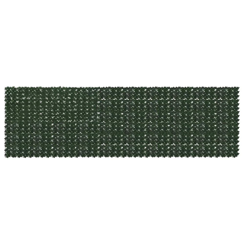 vidaXL Balkongskärm med löv Mörkgrön 500 x 150 cm Polyeten och tyg