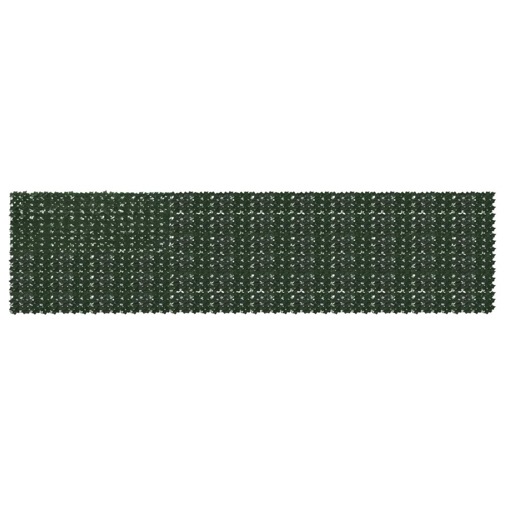vidaXL Balkongskärm med löv Mörkgrön 600 x 150 cm Polyeten och tyg