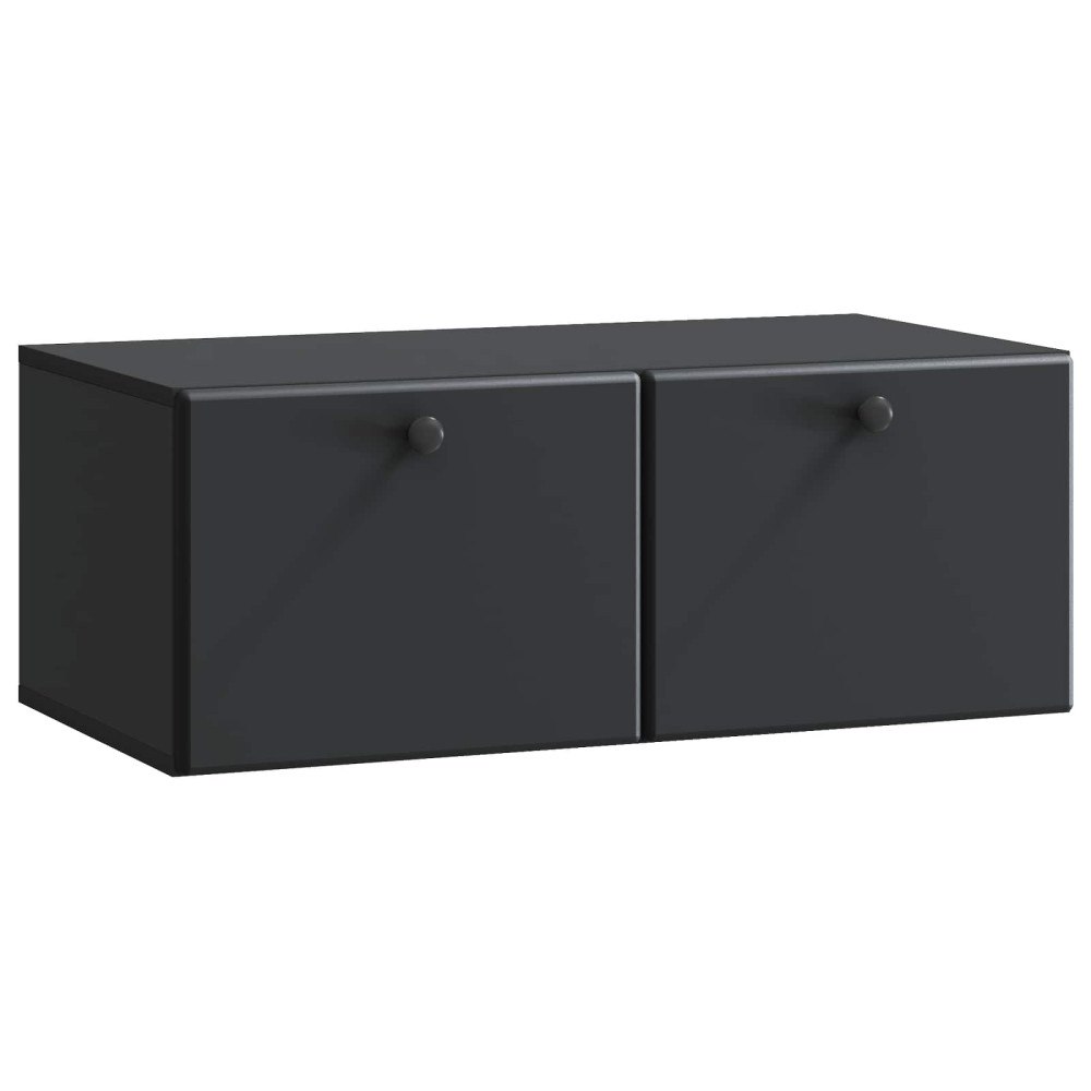 vidaXL Väggmonterad TV-bänk 78,5 x 41 x 30 cm Svart Konstruerat trä
