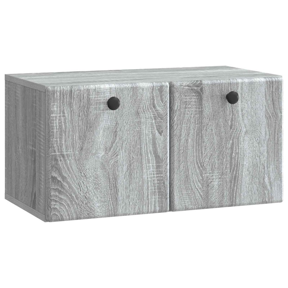 vidaXL Väggmonterad TV-bänk Grå sonoma-ek 59,5 x 31 x 30 cm