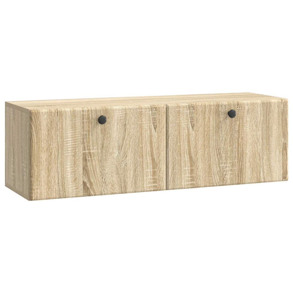 vidaXL Väggmonterad TV-bänk 98 x 31 x 30 cm Sonoma-ek Konstruerat trä