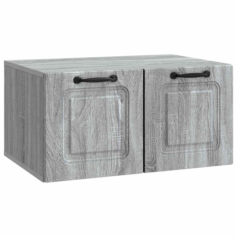 vidaXL Väggmonterad TV-bänk Grå sonoma-ek 59,5 x 41 x 30 cm