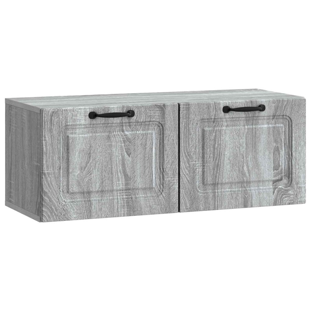 vidaXL Väggmonterad TV-bänk Grå sonoma-ek 78,5 x 31 x 30 cm