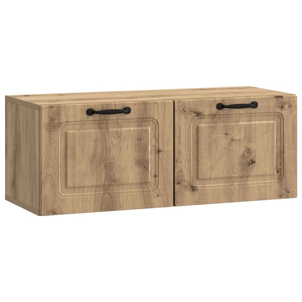 vidaXL Väggmonterad TV-bänk Väggmonterad Artisan-ek 78,5 x 31 x 30 cm