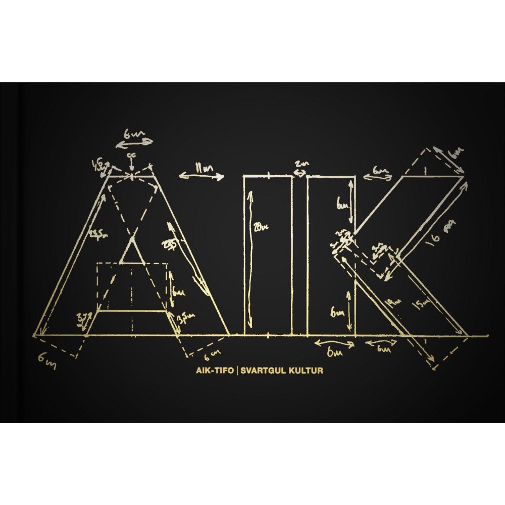 AIK-tifo Svartgul kultur (bok, kartonnage)