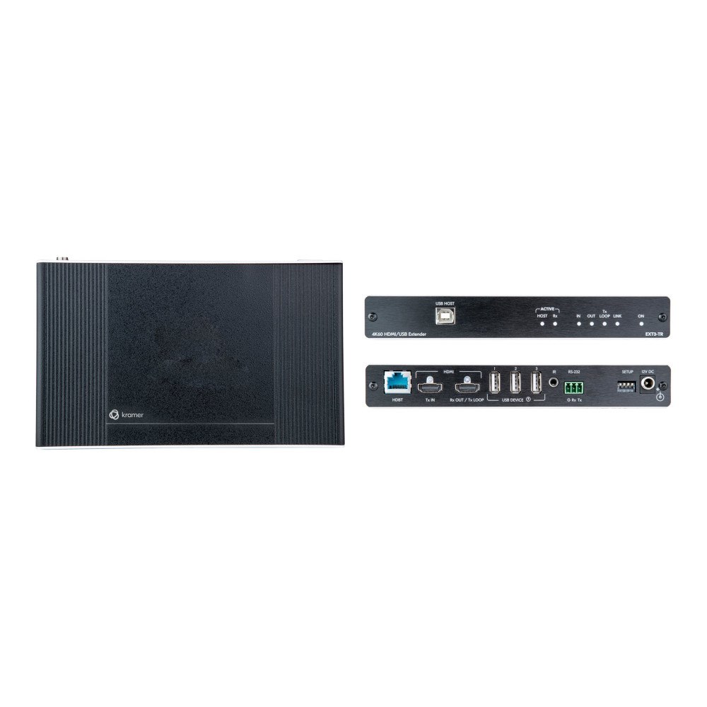 Kramer Electronics Kramer EXT3-TR - video/ljud/USB/seriell/nätverksutökare - 1GbE, HDMI, HDBaseT 3.0