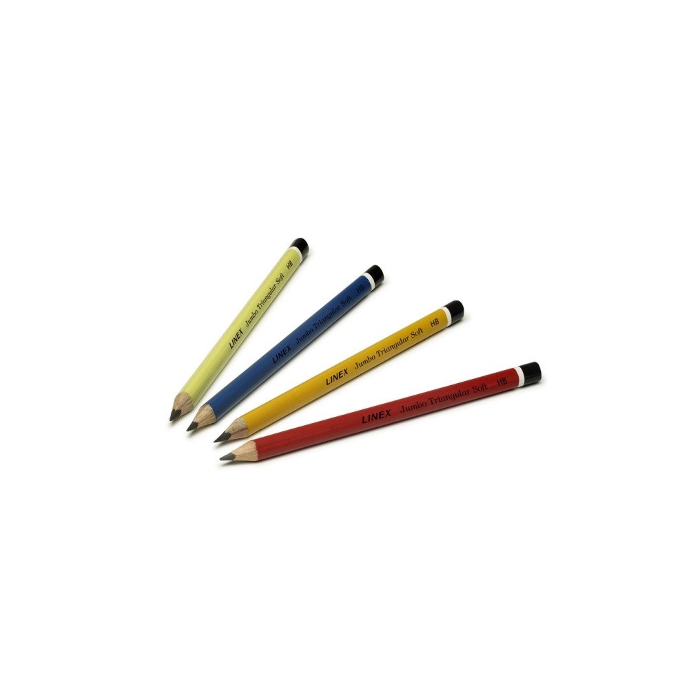 LINEX Blyertspenna linex jumbo, hb, förpackning med 80 st i olika...