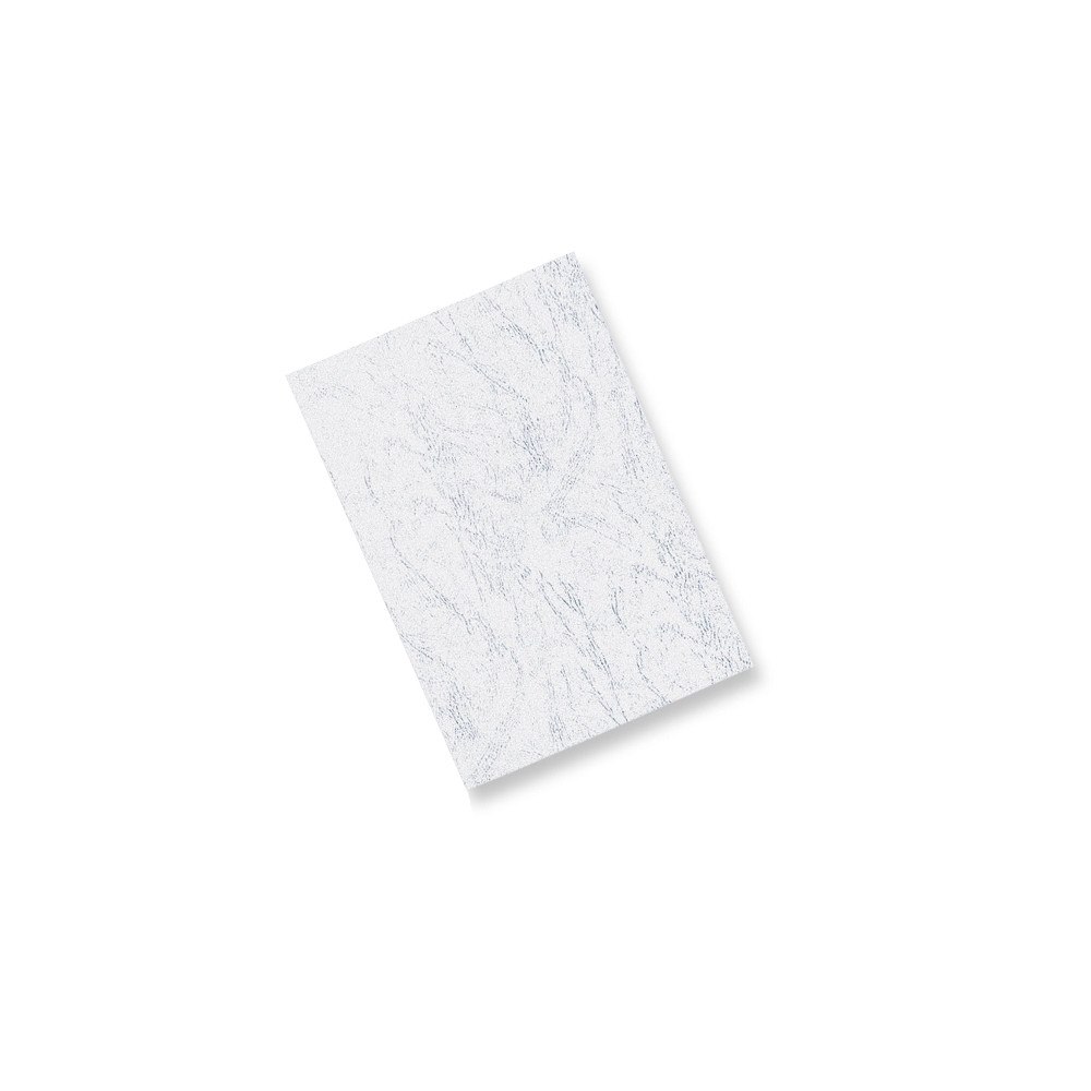 PAVO Innbindningsomslag Pavo A4, läderprägling, 250 g, vit, förpa...