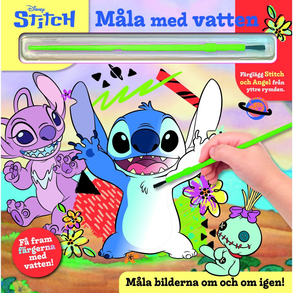 Alvilda Måla med vatten. Disney Stitch (bok, board book)