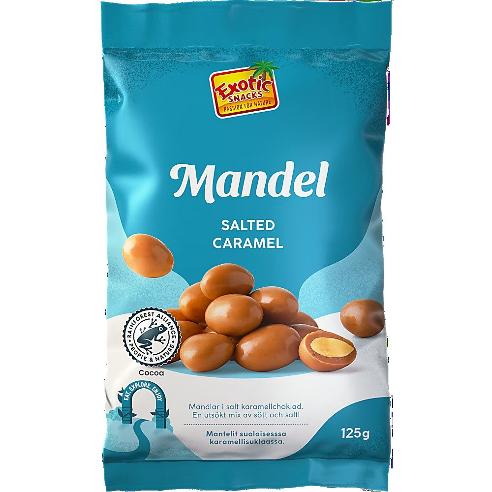 Exotic Snacks Mandel Salted Caramel 125g
