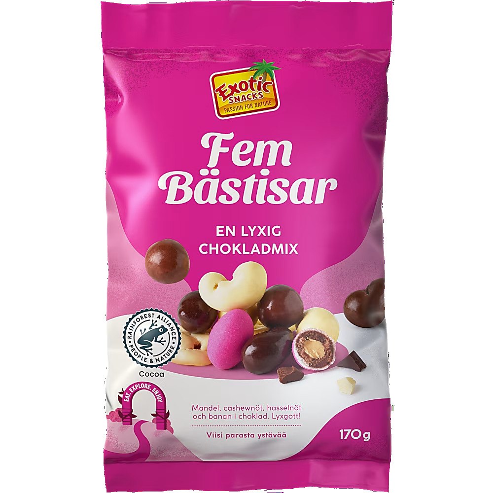 Exotic Snacks Fem Bästisar Dragémix 170g
