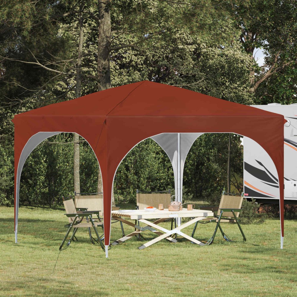 vidaXL Pop-up Partytält 290 x 290 x 245 cm Terracotta