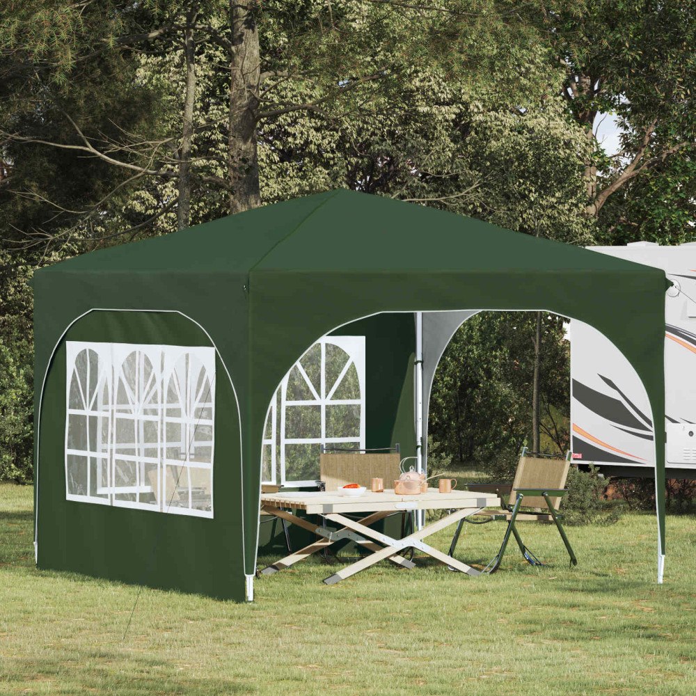 vidaXL Pop-up Partytält 290 x 290 x 245 cm Grön