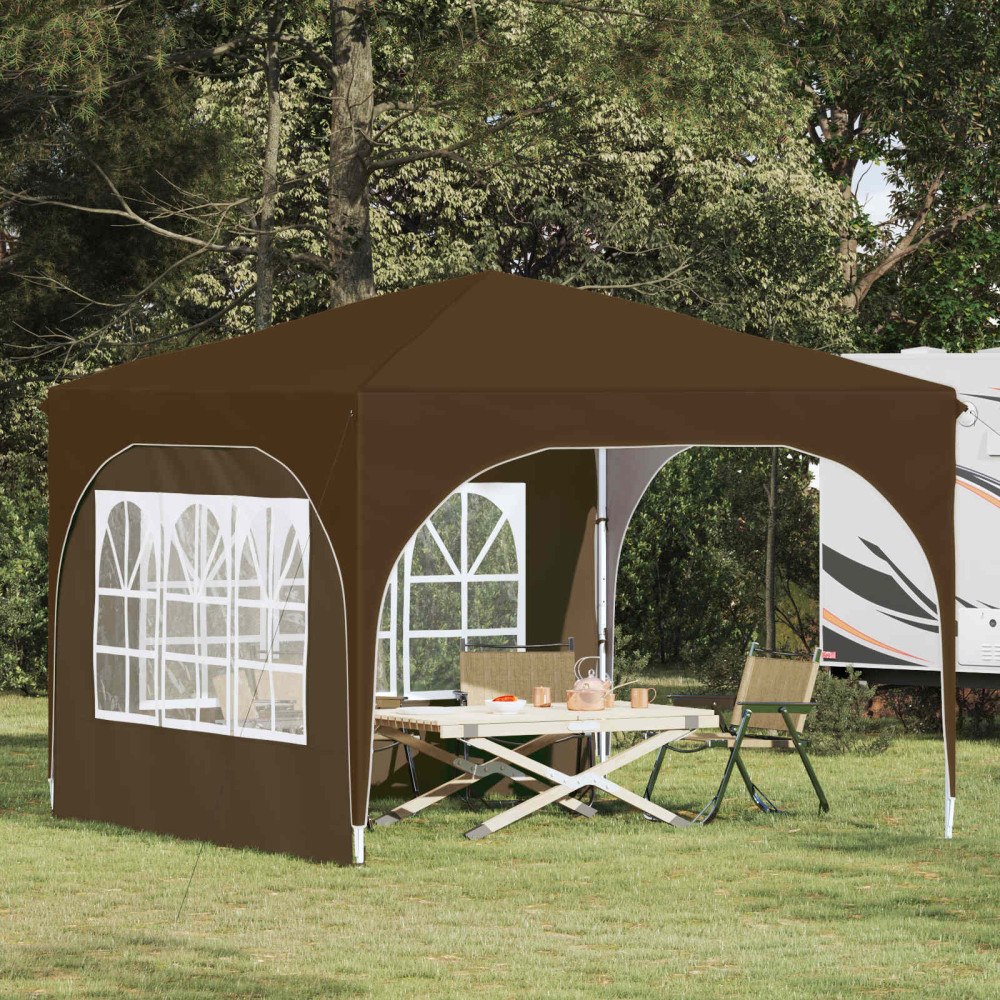 vidaXL Pop-up Partytält 290 x 290 x 245 cm Taupe