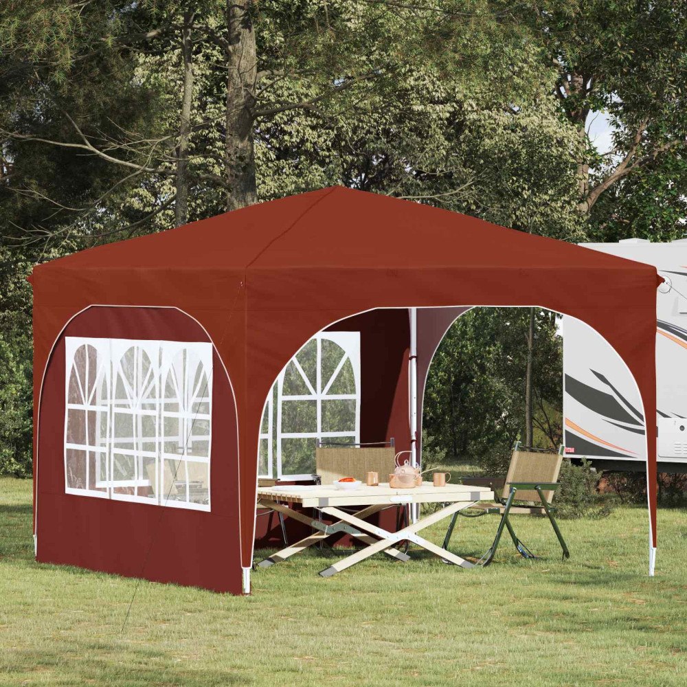 vidaXL Pop-up Partytält 290 x 290 x 245 cm Terracotta