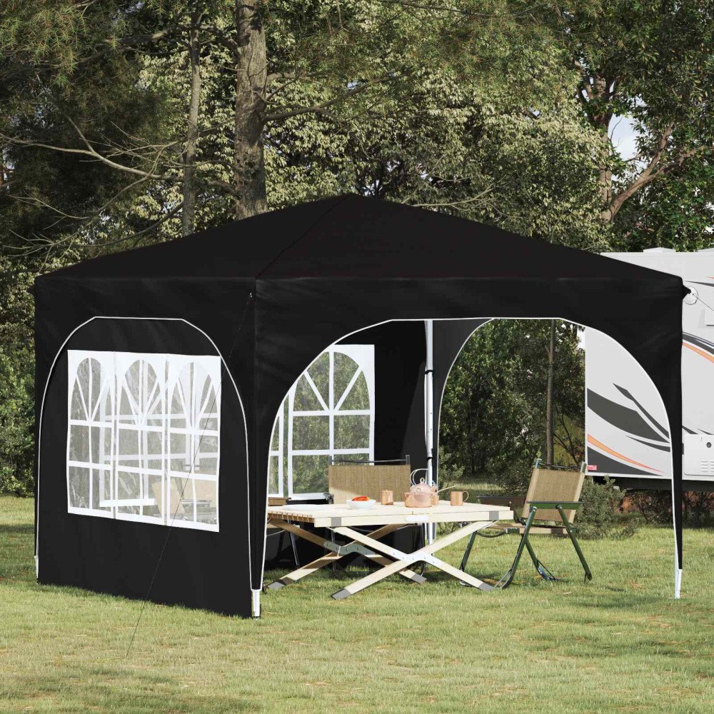 vidaXL Pop-up Partytält 290 x 290 x 245 cm Svart