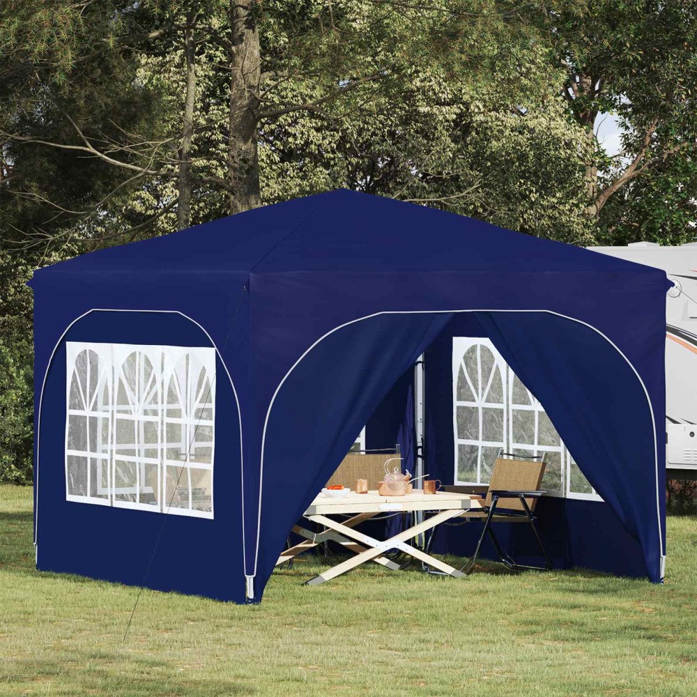 vidaXL Pop-up Partytält 290 x 290 x 245 cm Blå
