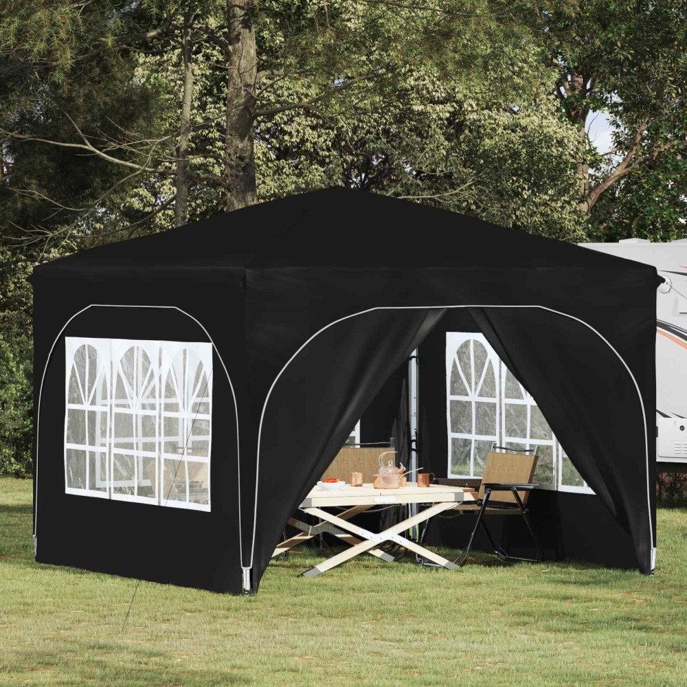 vidaXL Pop-up Partytält 290 x 290 x 245 cm Svart