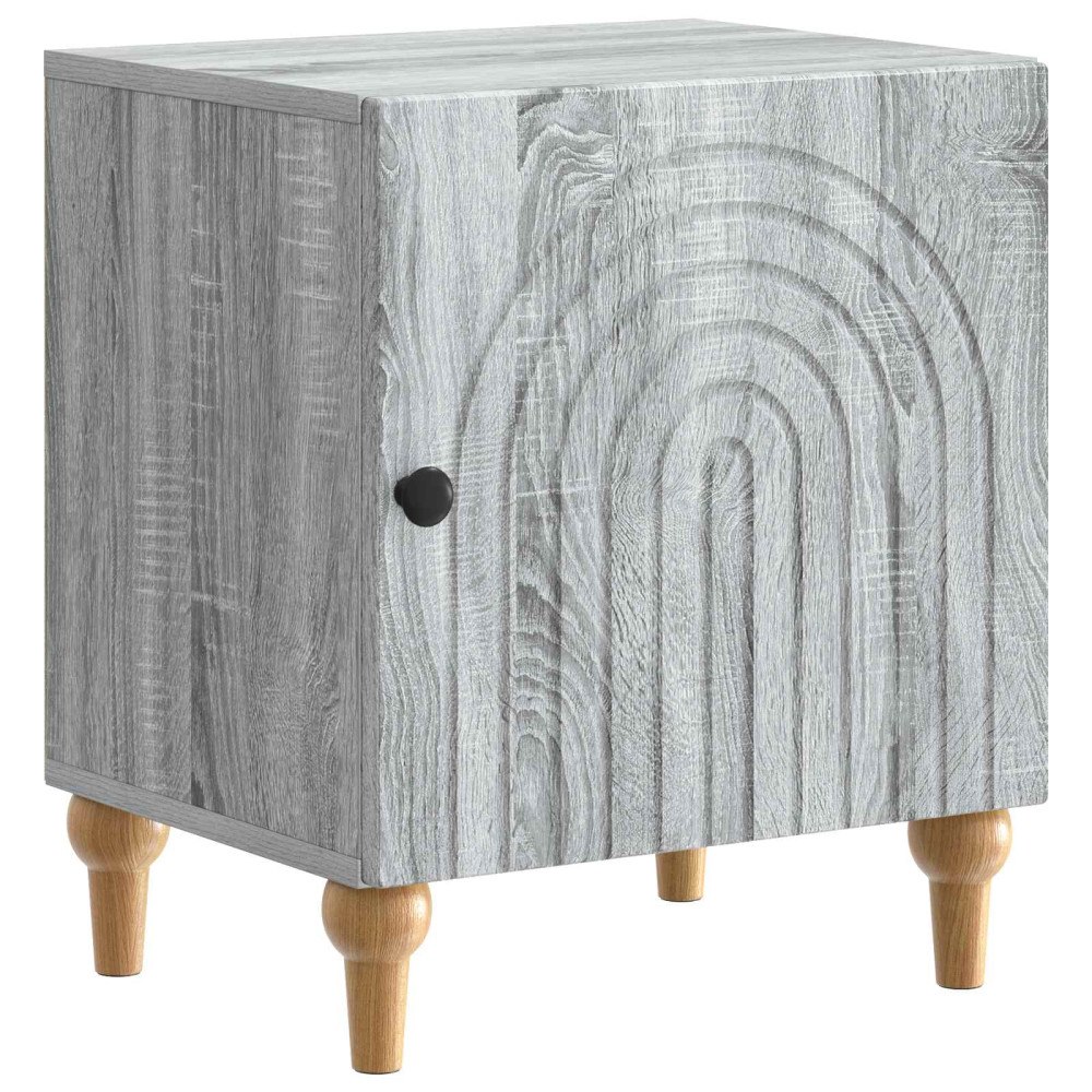 vidaXL Nattduksbord Grå sonoma-ek 43 x 34,5 x 50 cm Konstruerat trä