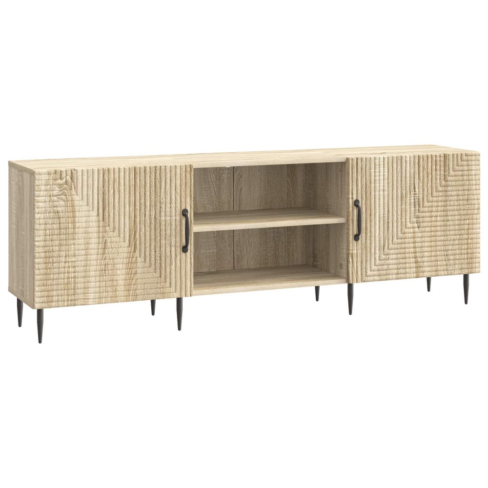 vidaXL TV-skåp Sonoma-ek 150 x 31 x 50 cm Konstruerat trä