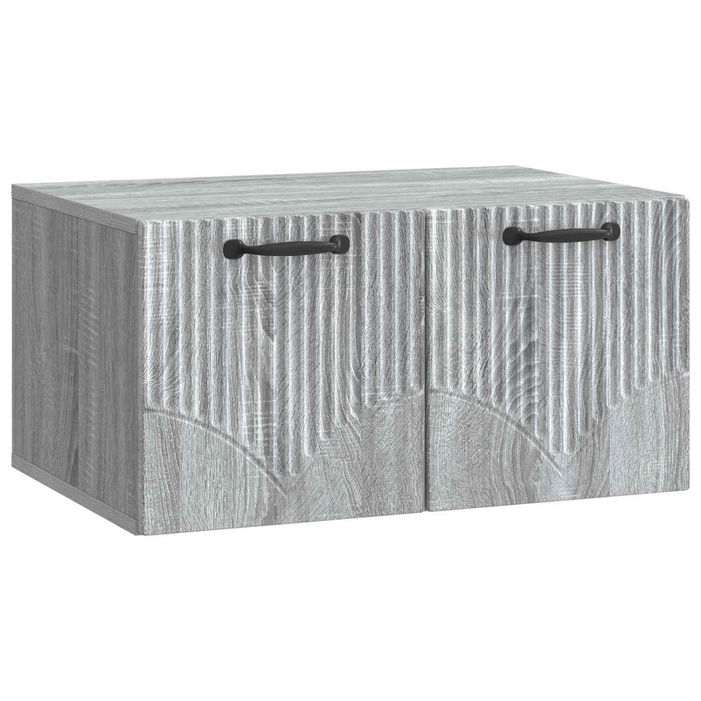 vidaXL Väggmonterad TV-bänk Grå sonoma-ek 59,5 x 41 x 30 cm
