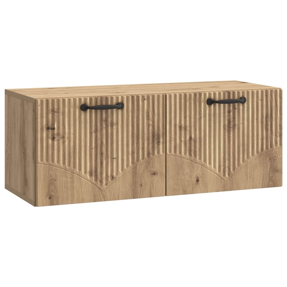 vidaXL Väggmonterad TV-bänk Väggmonterad Artisan-ek 78,5 x 31 x 30 cm