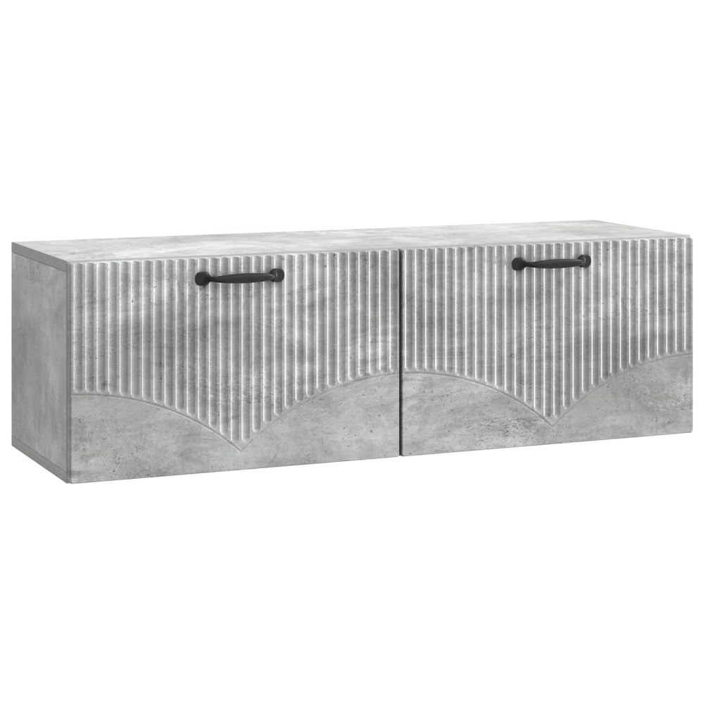 vidaXL Väggmonterad TV-bänk Betonggrå 98 x 31 x 30 cm Konstruerat trä