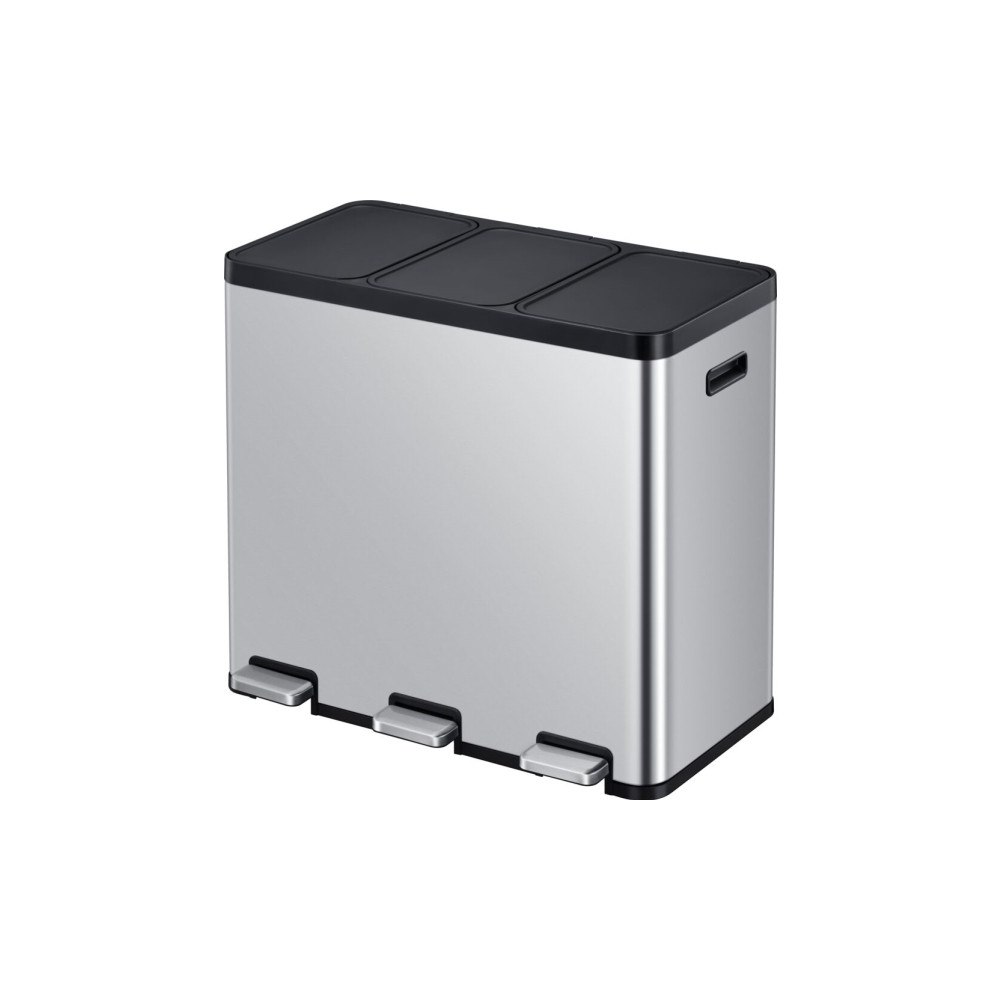 Eko Pedalhink, EKO Essential, matt stål, rostfritt stål, 3-fack,...