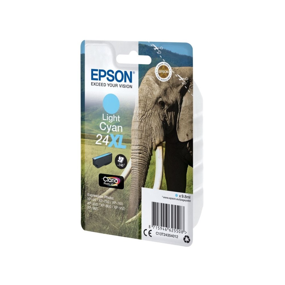 EPSON Epson 24XL - XL - cyan - original - bläckpatron