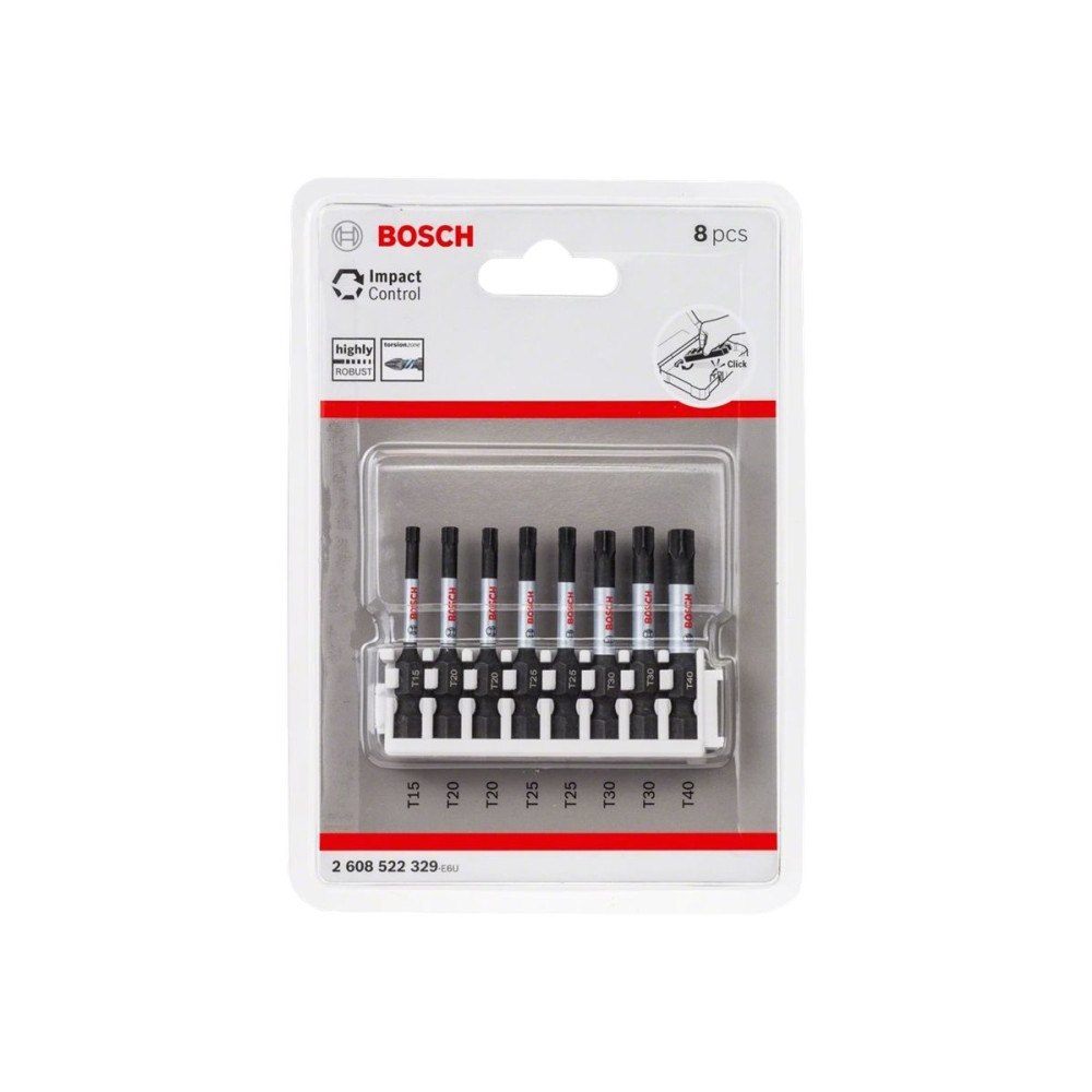 Bosch Powertools Bosch Impact Control skruvmejselbitsats - 8 delar