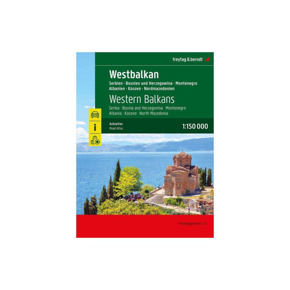 Freytag-Berndt Western Balkans, road atlas 1:150,000 (häftad, eng)