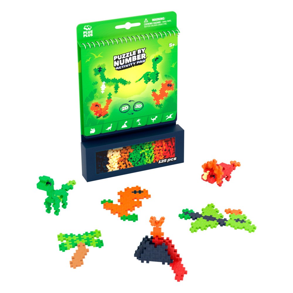 Plus-Plus Plus-Plus Activity Pad – Dinosaurier