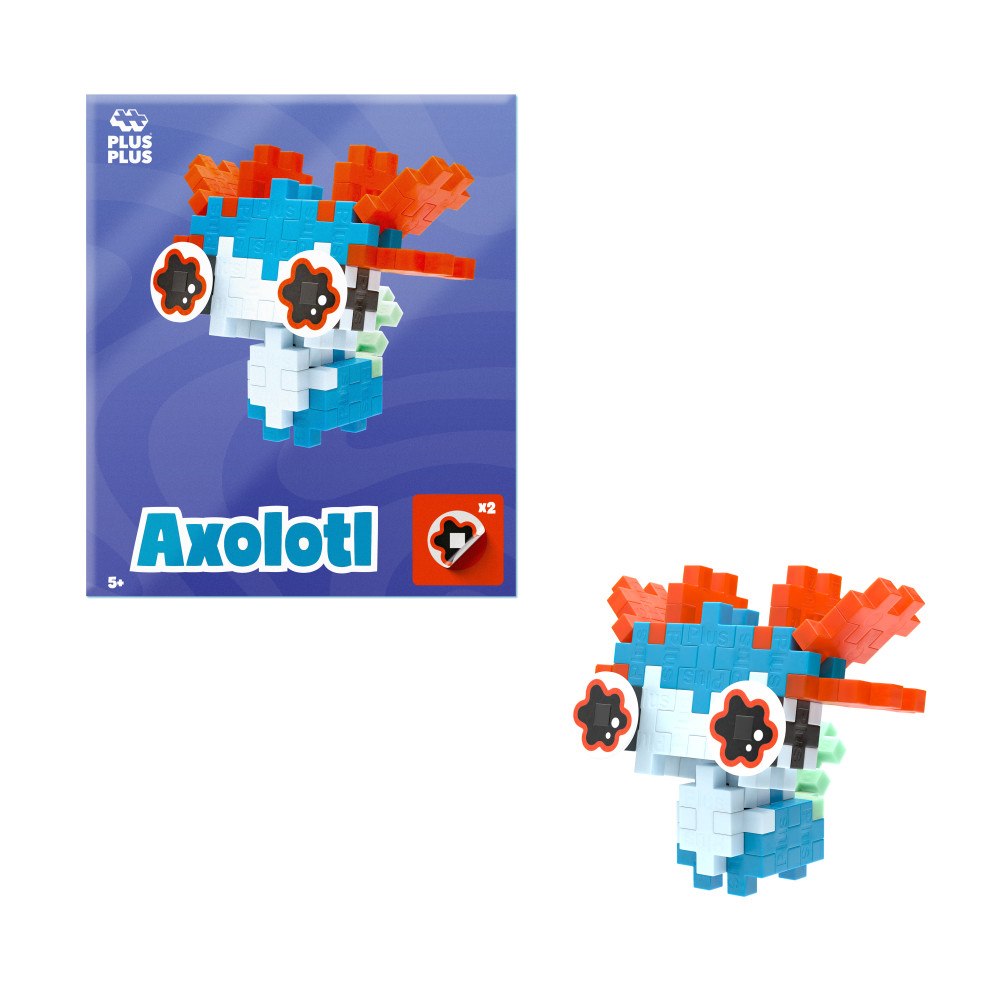 Plus-Plus Husdjurspaket – Blå Axolotl