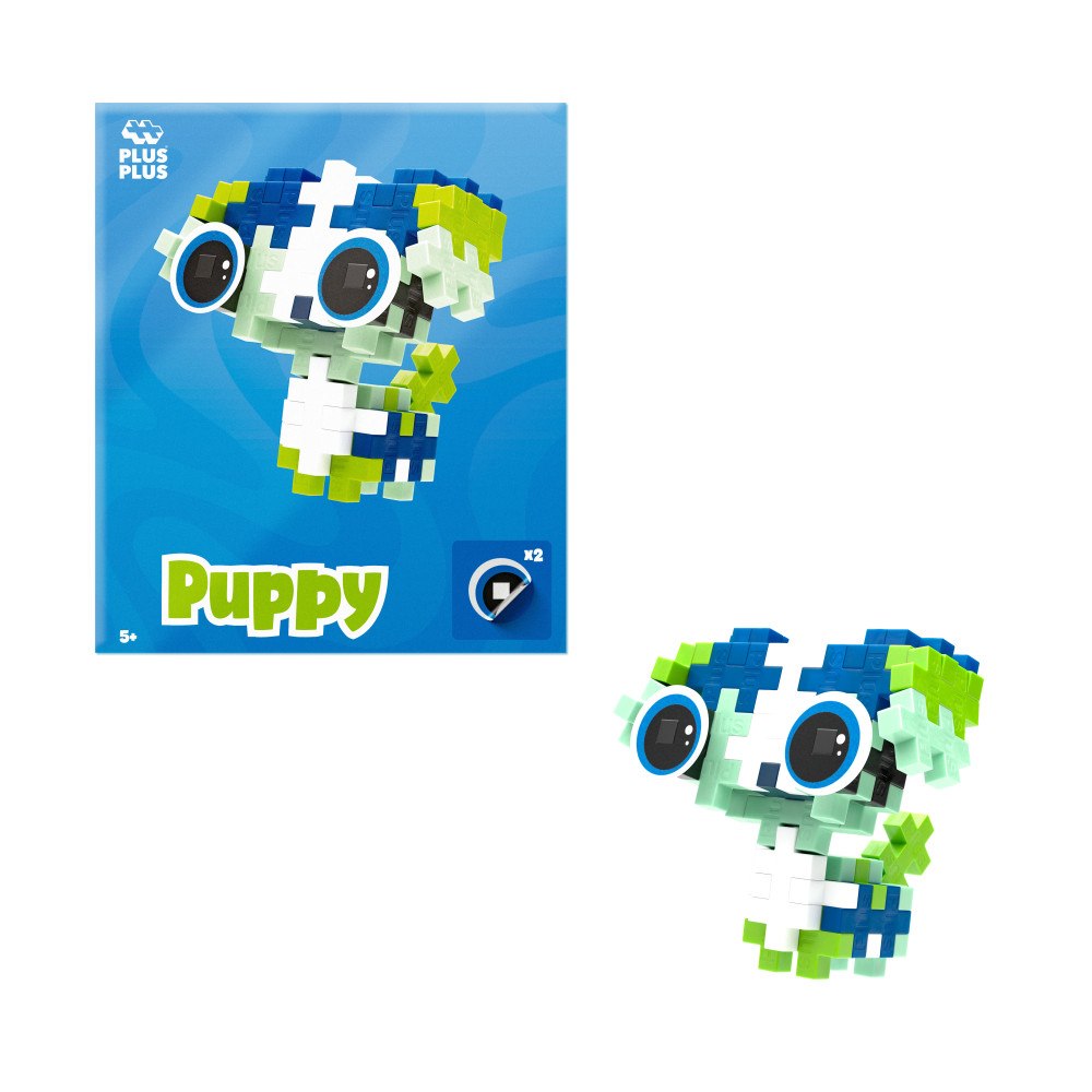 Plus-Plus Husdjurspaket – Hundvalp