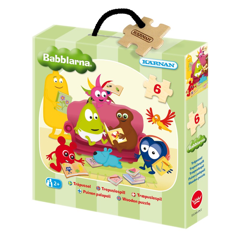 Egmont Kärnan Träpussel 6 bitar Babblarna