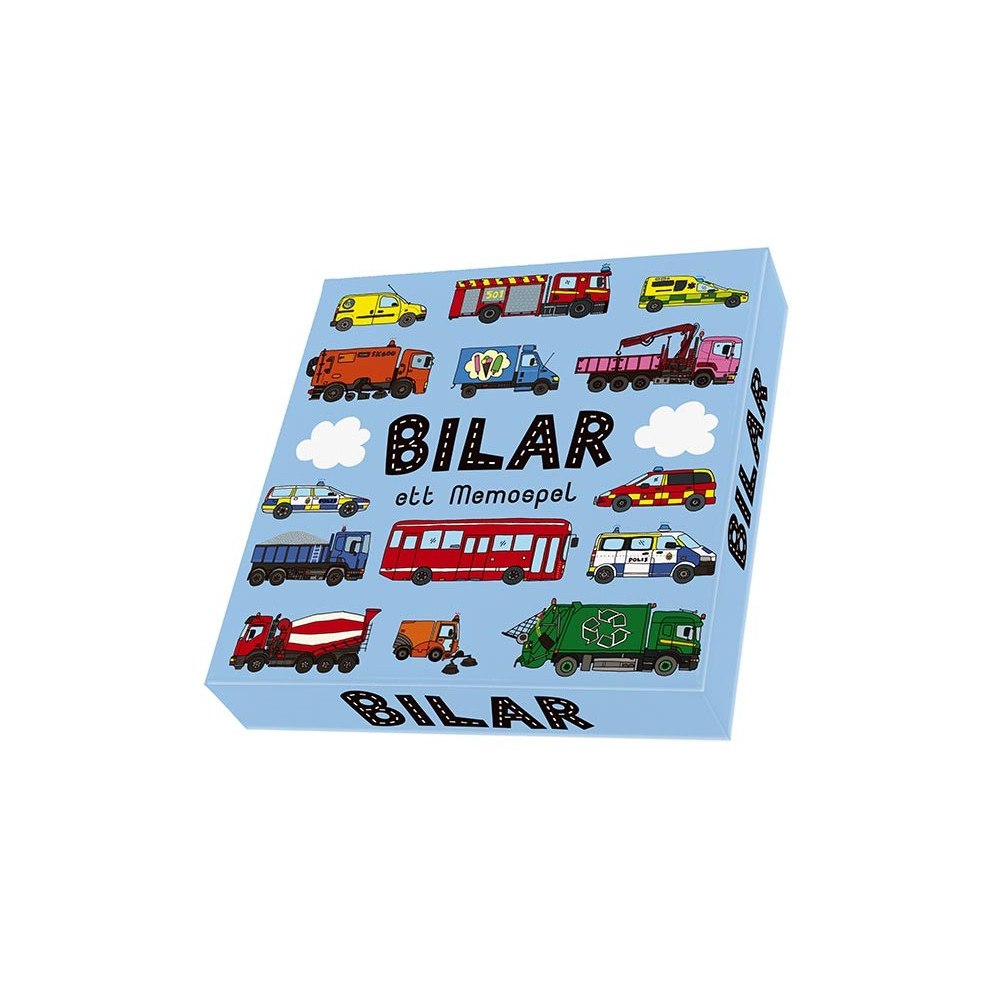 Hjelm förlag Bilar ett Memospel (bok)