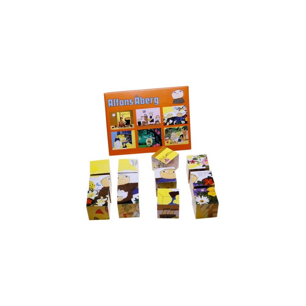 Hjelm förlag Alfons kubpussel - 12 bitar