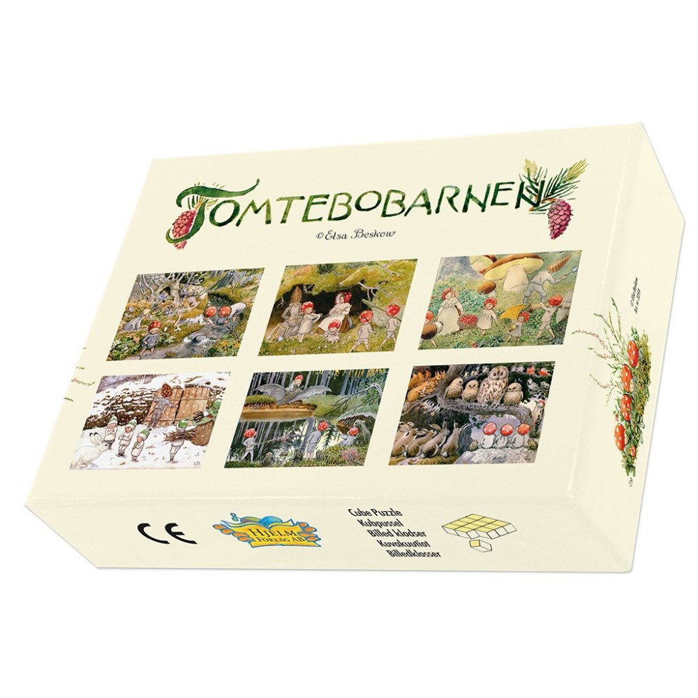 Hjelm förlag Tomtebobarnen kubpussel -12 bitar