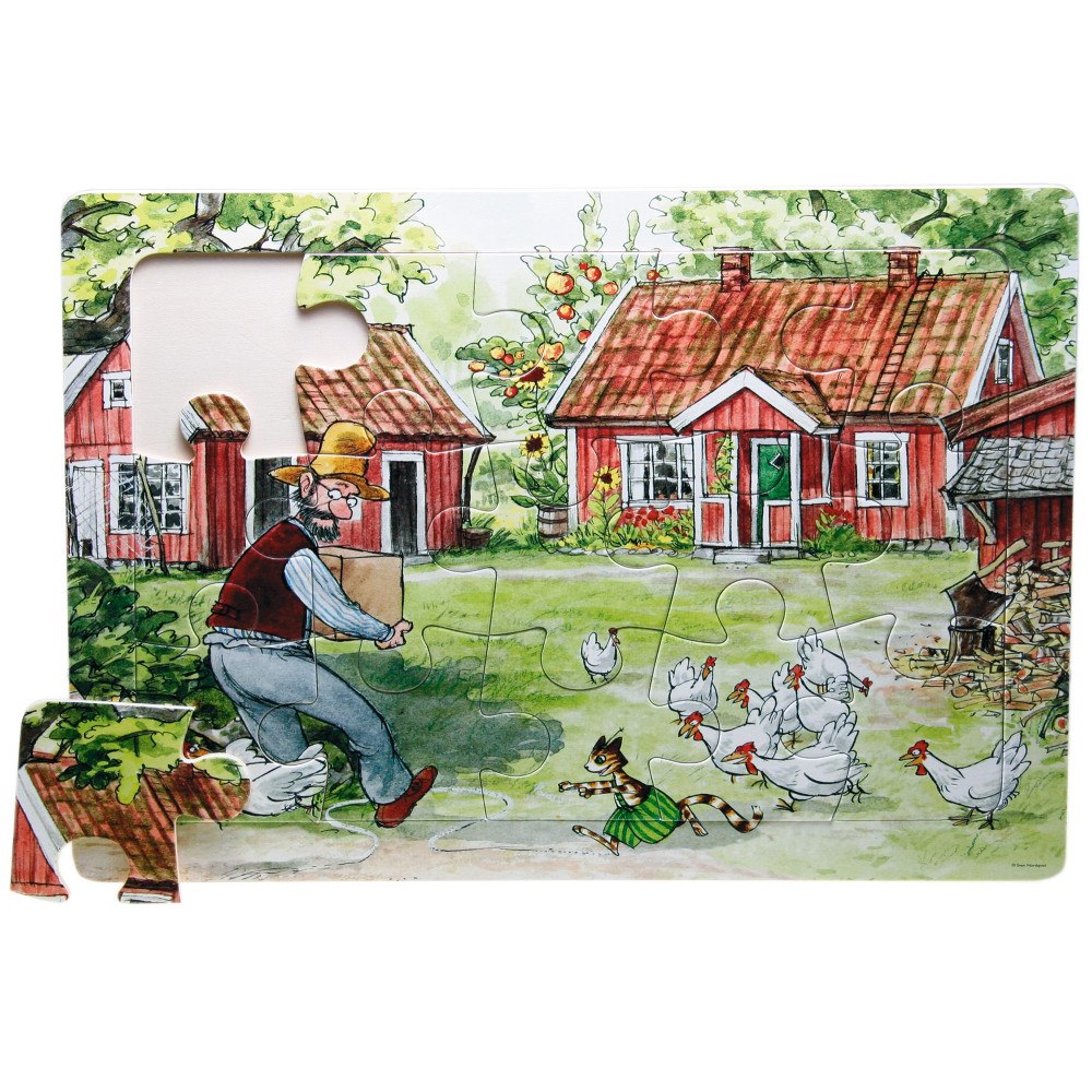 Hjelm förlag Pettson och Findus rampussel - 15 bitar