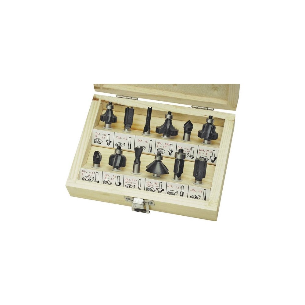 Brüder Mannesmann Brüder Mannesmann M 545-012 Fräsningssats Hårdmetall Skaftdi...