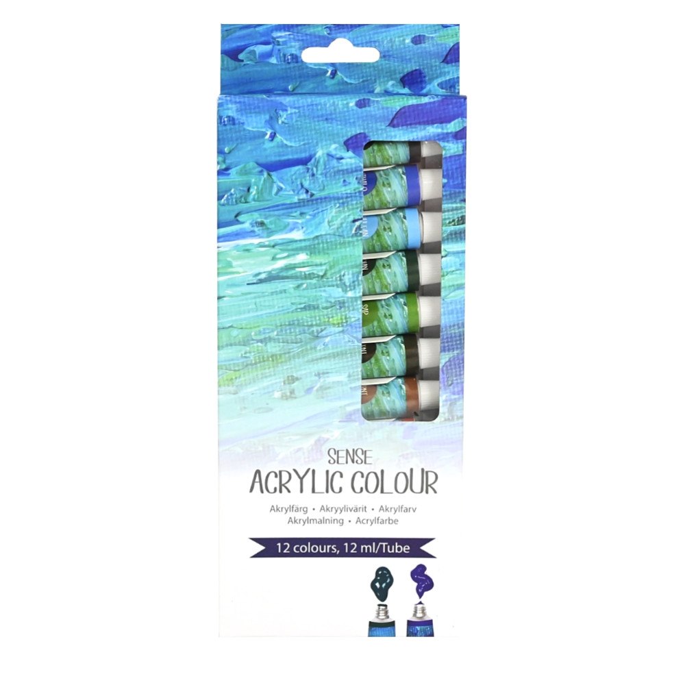 Sense Akrylfärgset 12x12 ml